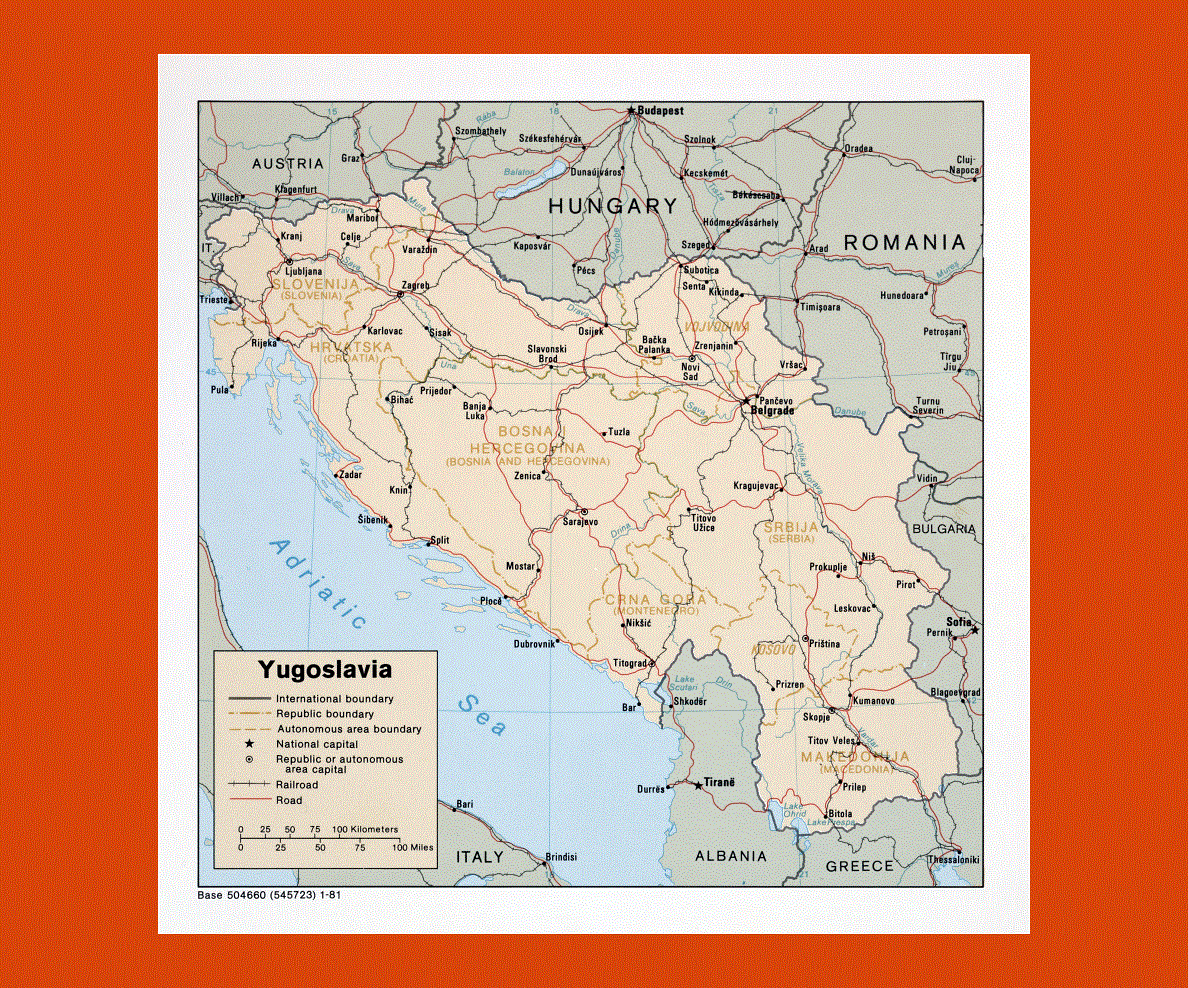Maps Of Yugoslavia Collection Of Maps Of Yugoslavia Former