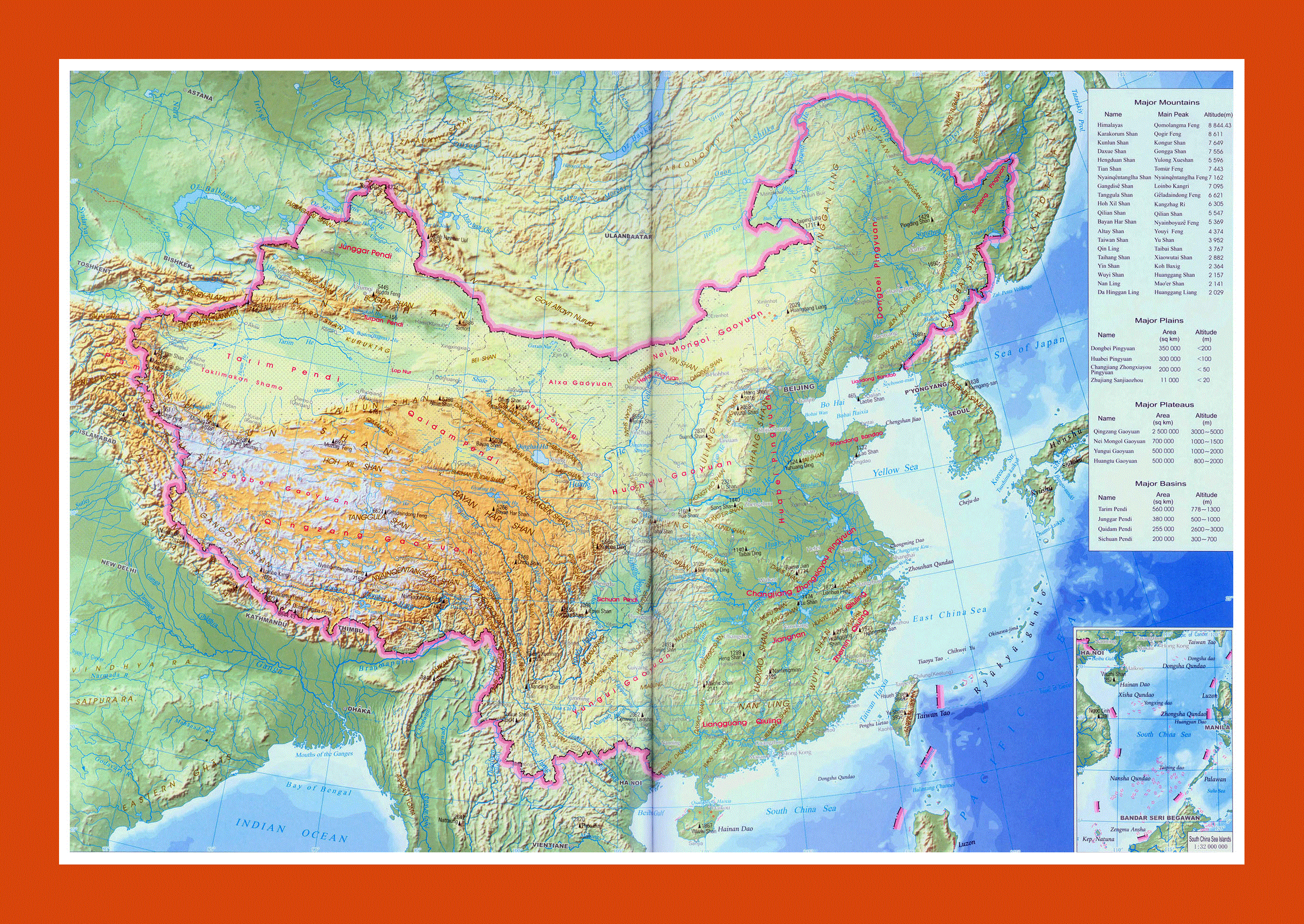 Китайская корейская форма рельефа. Топографическая карта Китая. Карта Китая физическая карта. Карта Китая физическая карта Китая. Рельеф Китая карта.