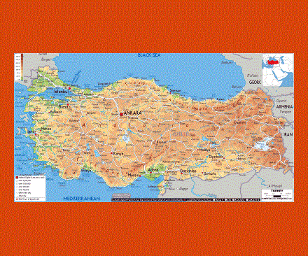 Maps of Turkey | Collection of maps of Turkey | Maps of Asia | GIF map ...