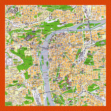 Tourist map of Prague city center | Maps of Prague | Maps of Czech ...