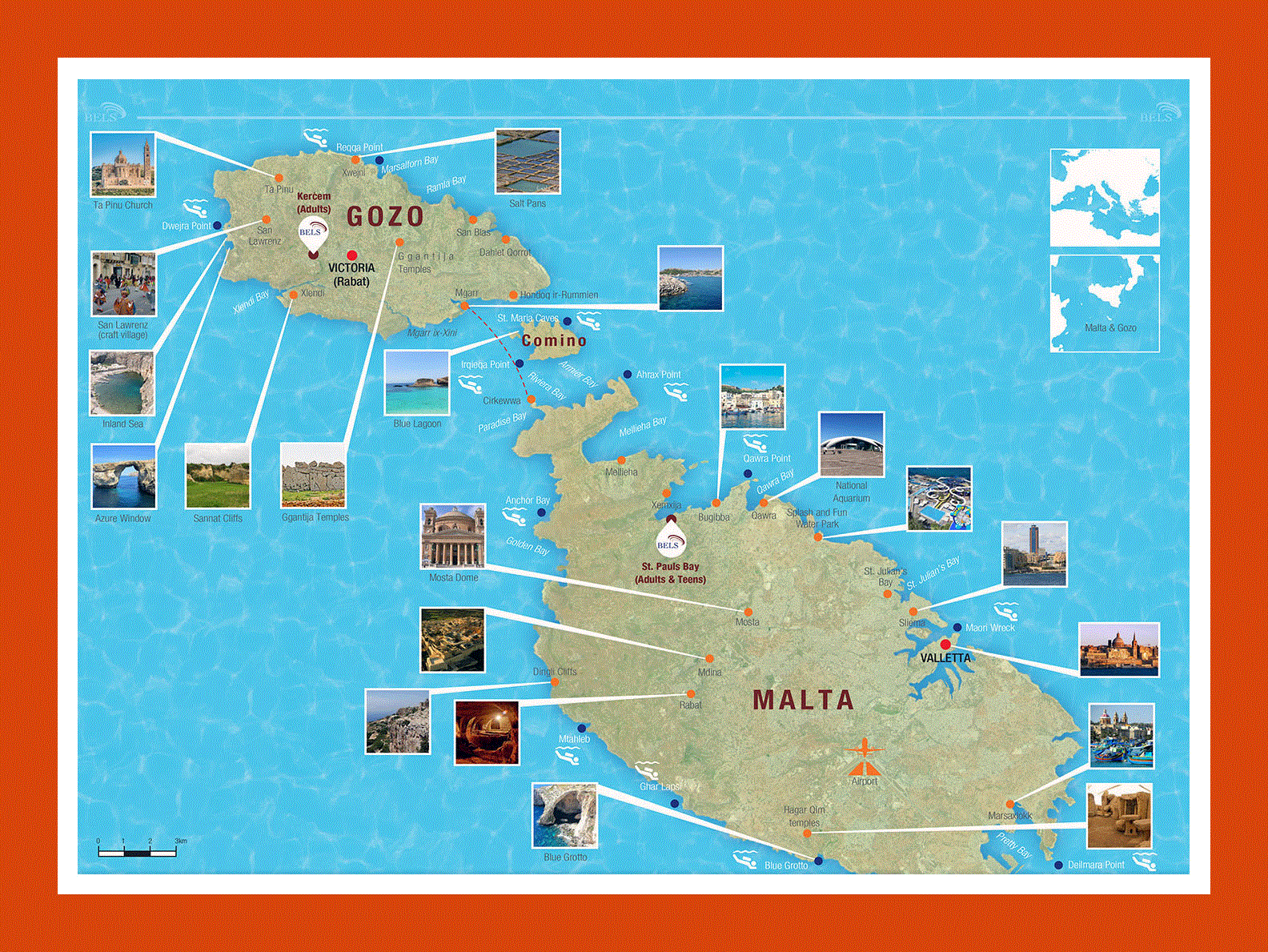 Map Of Malta And Europe - United States Map