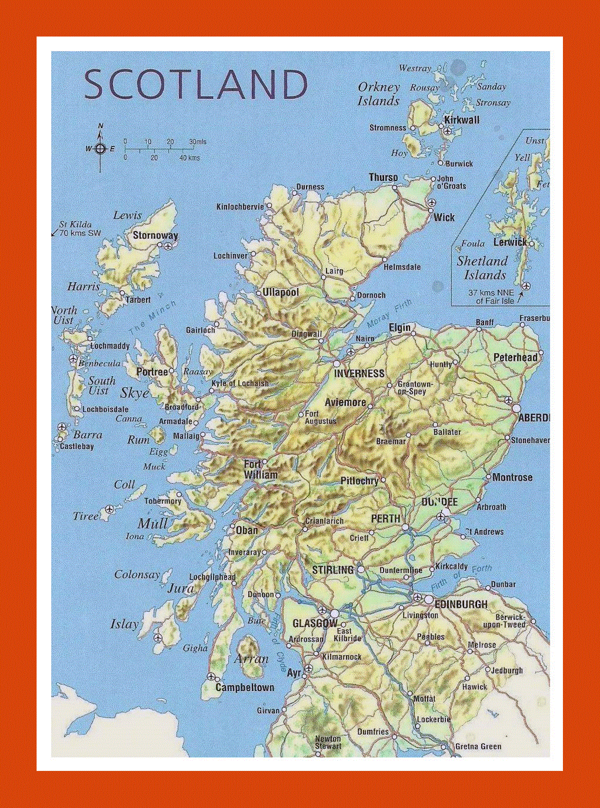 Map Of Scotland 3 Small 